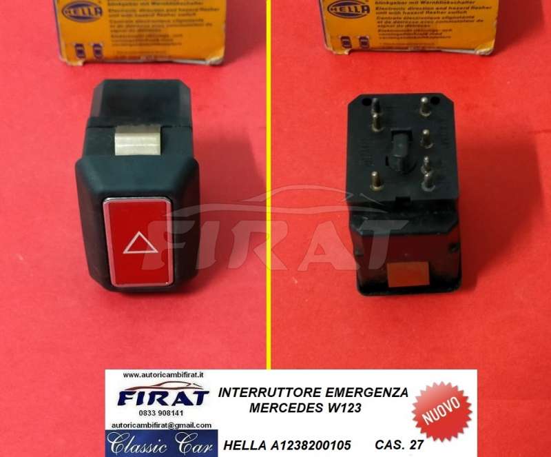 INTERRUTTORE EMERGENZA MERCEDES W123 (A1238200105)